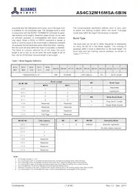 AS4C32M16MSA-6BIN Datasheet Page 7