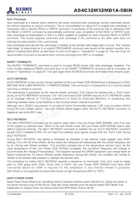 AS4C32M32MD1A-5BINTR Datasheet Pagina 19