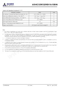 AS4C32M32MD1A-5BINTR Datasheet Page 21