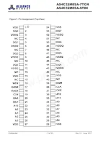 AS4C32M8SA-6TINTR Datasheet Page 3