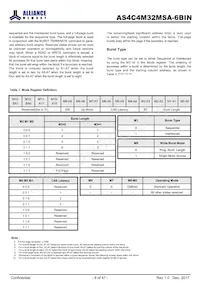 AS4C4M32MSA-6BIN Datenblatt Seite 8