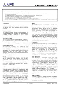 AS4C4M32MSA-6BIN Datasheet Page 13