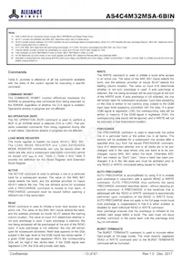 AS4C4M32MSA-6BIN 데이터 시트 페이지 13