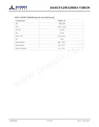 AS4C512M32MD3-15BCNTR Datasheet Page 3