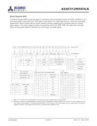 AS4C512M8D3LB-12BANTR數據表 頁面 9