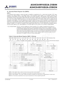 AS4C64M16D2A-25BINTR Datasheet Page 11
