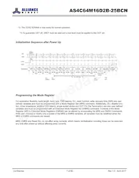 AS4C64M16D2B-25BCN Datasheet Page 7