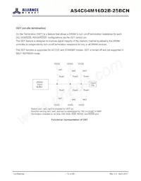 AS4C64M16D2B-25BCN Datasheet Pagina 12