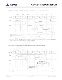 AS4C64M16D2B-25BCN 데이터 시트 페이지 15