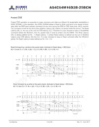 AS4C64M16D2B-25BCN Datasheet Page 18
