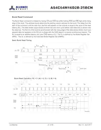 AS4C64M16D2B-25BCN Datasheet Page 21