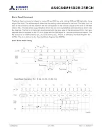 AS4C64M16D2B-25BCN Datasheet Pagina 21