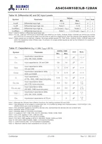 AS4C64M16D3LB-12BAN數據表 頁面 23