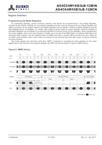 AS4C64M16D3LB-12BINTR Datasheet Page 12