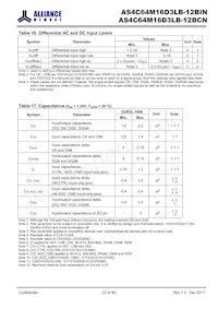 AS4C64M16D3LB-12BINTR數據表 頁面 23