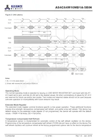 AS4C64M16MD1A-5BINTR Datasheet Page 12