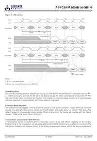 AS4C64M16MD1A-5BINTR 데이터 시트 페이지 12