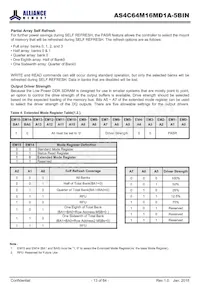 AS4C64M16MD1A-5BINTR Datasheet Page 13