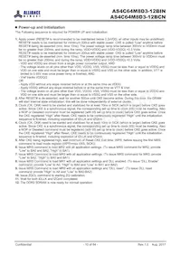 AS4C64M8D3-12BINTR Datasheet Page 10