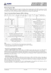 AS4C64M8D3-12BINTR Datasheet Page 18