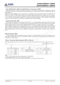 AS4C64M8D3-12BINTR數據表 頁面 19