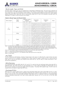 AS4C64M8D3L-12BINTR Datenblatt Seite 15
