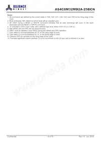 AS4C8M32MD2A-25BCN Datasheet Page 8