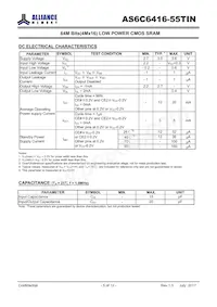 AS6C6416-55TINTR Datasheet Page 5