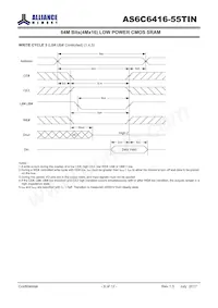 AS6C6416-55TINTR Datasheet Page 9