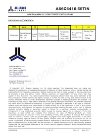 AS6C6416-55TINTR Datasheet Pagina 12