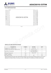AS6C8016-55TIN Datasheet Pagina 3