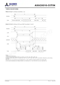 AS6C8016-55TIN Datasheet Page 6