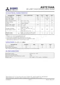 AS7C164A-15PIN數據表 頁面 4