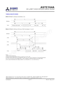 AS7C164A-15PIN Datasheet Pagina 6