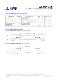 AS7C164A-15PIN數據表 頁面 8