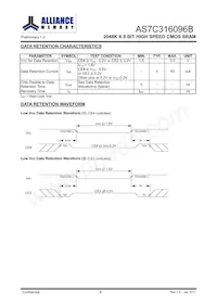 AS7C316096B-10BIN Datasheet Page 9