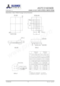 AS7C316096B-10BIN Datasheet Page 11