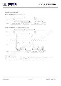 AS7C34098B-10TIN Datasheet Page 8