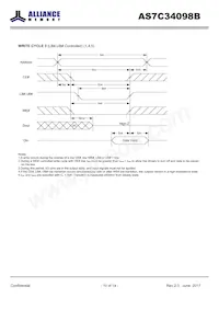 AS7C34098B-10TIN Datasheet Page 10
