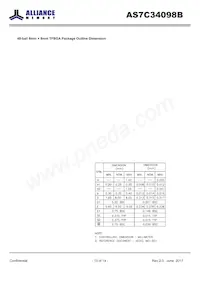 AS7C34098B-10TIN Datenblatt Seite 13