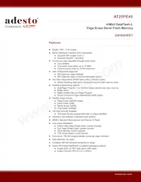 AT25PE40-MHN-T Datasheet Cover