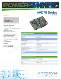 AVD75-48S3V3PB-6L數據表 封面