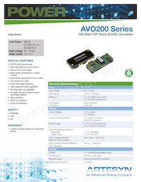 AVO200-48S12B-6L數據表 封面