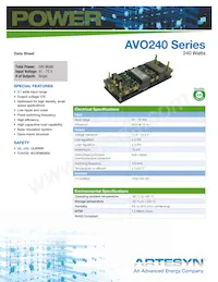AVO240-48S12PB-6L Datasheet Cover