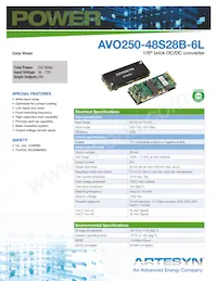 AVO250-48S28PB-6L數據表 封面