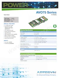 AVO75-48S2V5P-4 Datasheet Copertura