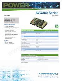 AVQ300-48S12B-6L Datasheet Copertura