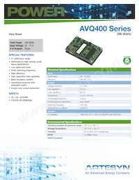 AVQ400-48S12PB-6L Datasheet Cover