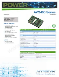 AVQ400-48S12PB-6L 데이터 시트 표지