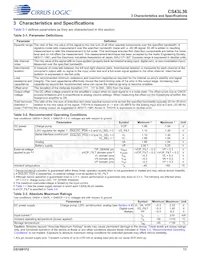 CS43L36-CNZ Datasheet Pagina 11